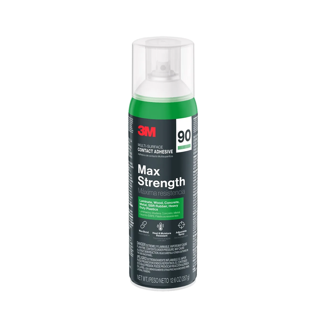 3M Max Strength 90 Contact Adhesive | Heavy Duty Spray | Wall Repair | 12.6 Ounce