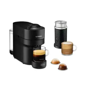 Nespresso Vertuo Pop Coffee & Espresso Maker by De'Longhi with Milk Frother | Piano Black