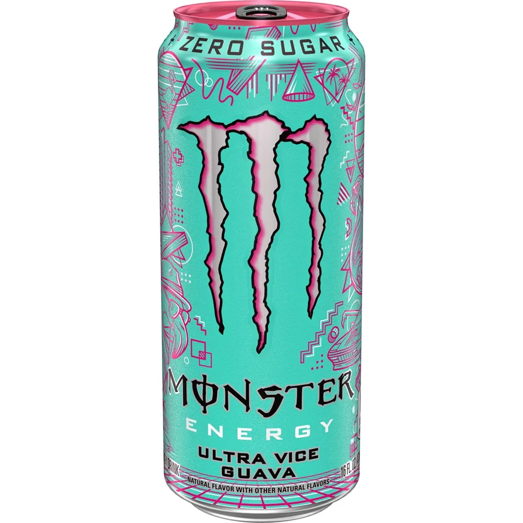 Monster Energy Ultra | Vice Guava | Sugar Free Energy Drink | 16 Fl Ounce