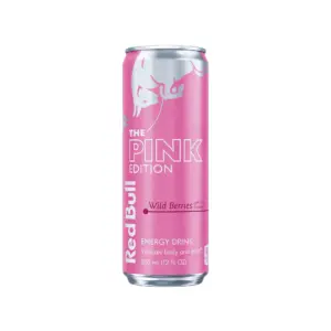 Red Bull Pink Edition Energy Drink | Wild Berries | 12 fl. Ounce. Can | 114mg Caffeine | Taurine