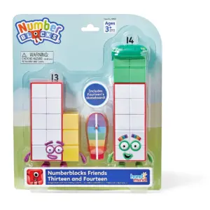 hand2mind Numberblocks Friends Thirteen and Fourteen Figures | Numbers for Toddlers | Math Toys for Kids 3-5 | Small Figurines for Kids | Preschool Learning and Education Toys | Birthday Gifts for Kids