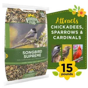 Audubon Park Songbird Supreme Wild Bird Food | Dry | 1 Count per Pack | 15 lbs
