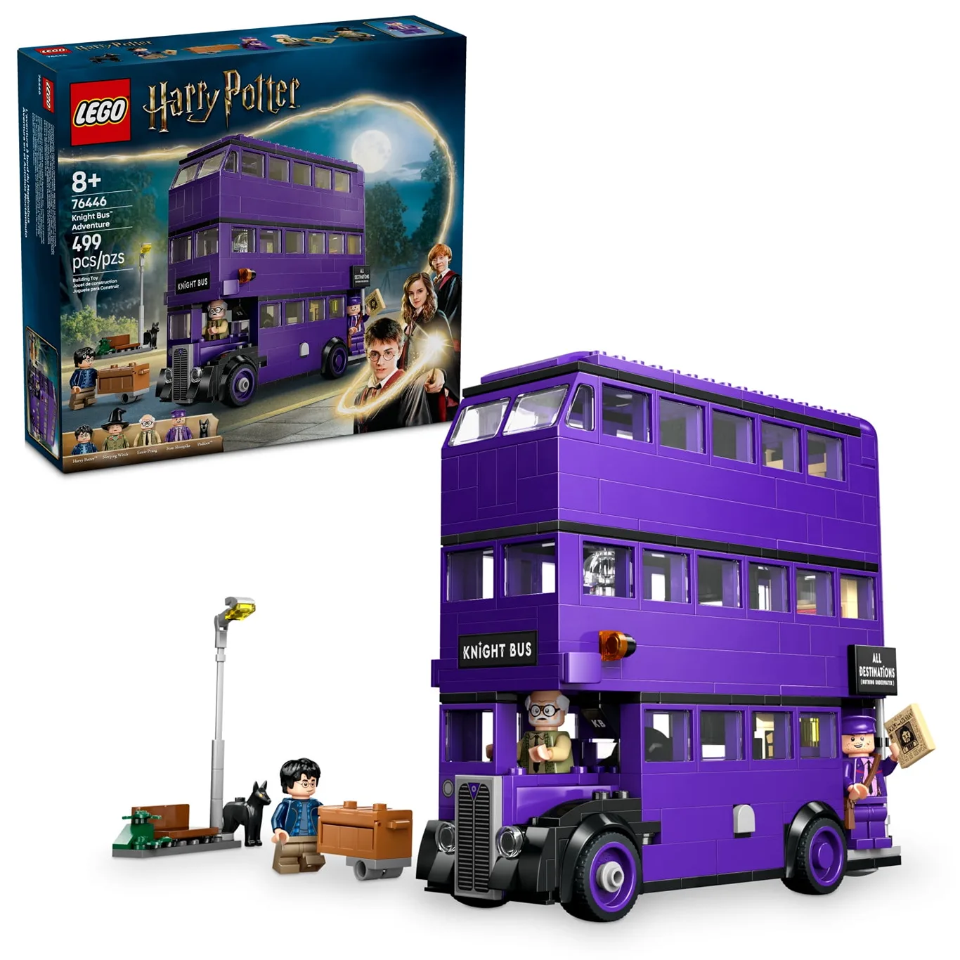 LEGO Harry Potter Knight Bus Adventure | Building Toy for Kids | Boys | & Girls | Ages 8+ | Iconic Bus from Harry Potter & the Prisoner of Azkaban | with 5 Minifigures | Birthday Gift Idea | 76446