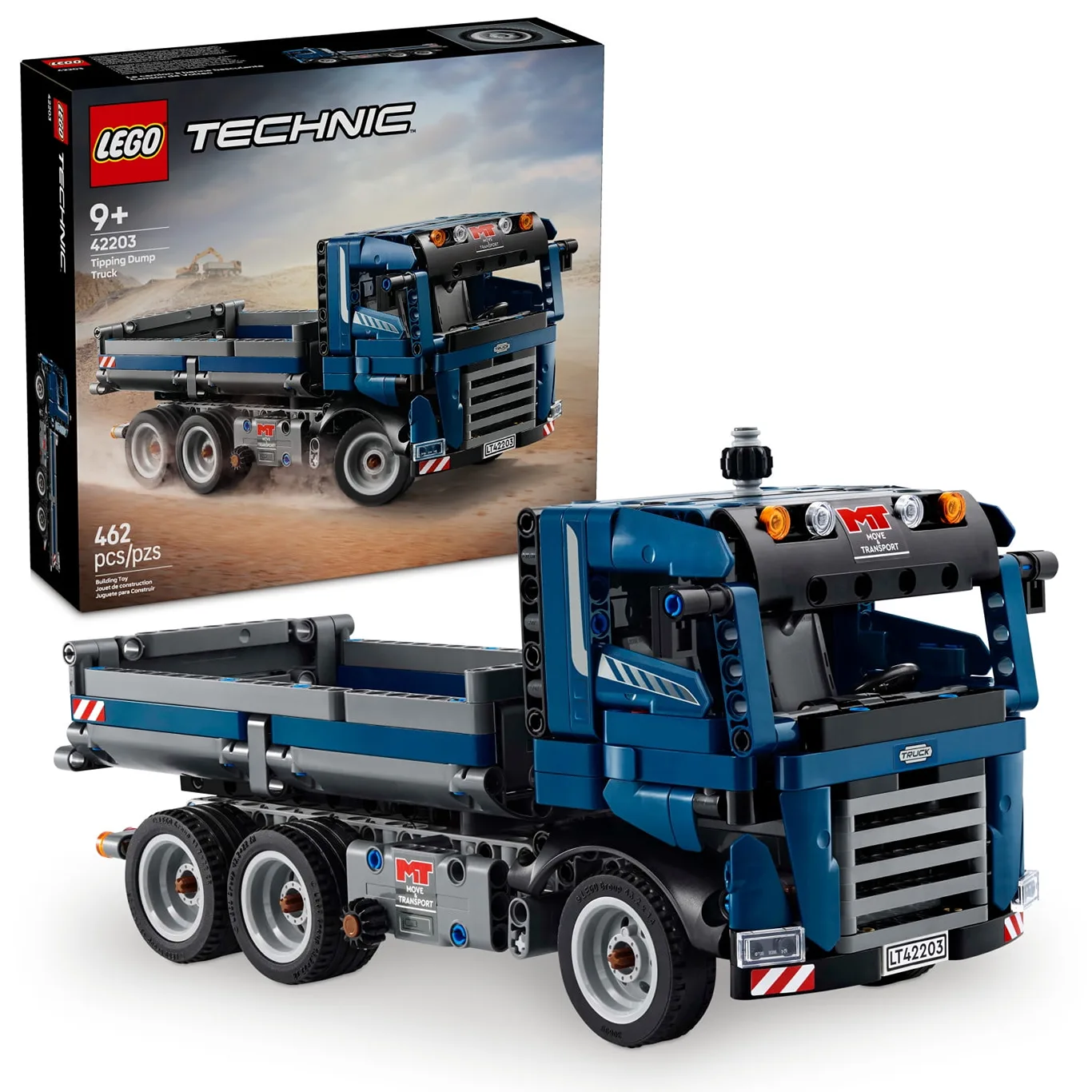 LEGO Technic Tipping Dump Truck Toy | Building Toy for Kids | Boys & Girls | Ages 9+ | Construction Toy Truck | Birthday Gift Idea | 42203