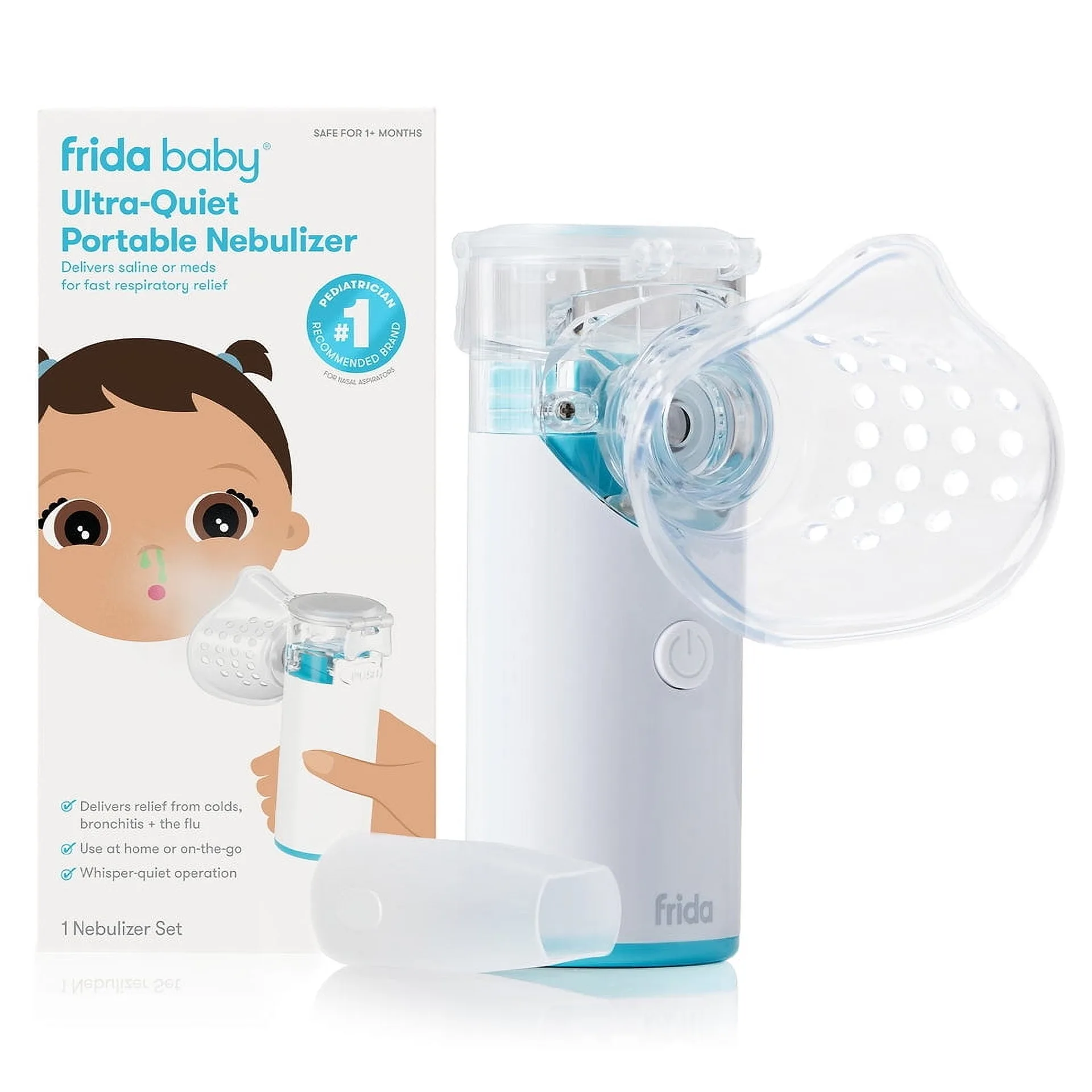Frida Baby Ultra-Quiet Portable Nebulizer (Premium Edition)