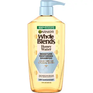 Garnier Whole Blends Honey Water Moisture Restoring Shampoo for Dry Hair | 28 fl Ounce