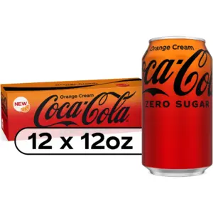 Coca-Cola Zero Sugar Orange Cream Soda | 12 Ounce. cans (Pack of 12)