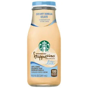 Starbucks Frappuccino Coffee Drink Lite Gelato Vanilla 9.5 fl Ounce Bottle | Creamy Vanilla Gelato