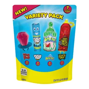 RingPop | PushPop | BabyBottlePop | JuicyDropPop | Assorted Flavored Candy | Variety Pack | 4.7 Ounce | 7 Pieces | Single