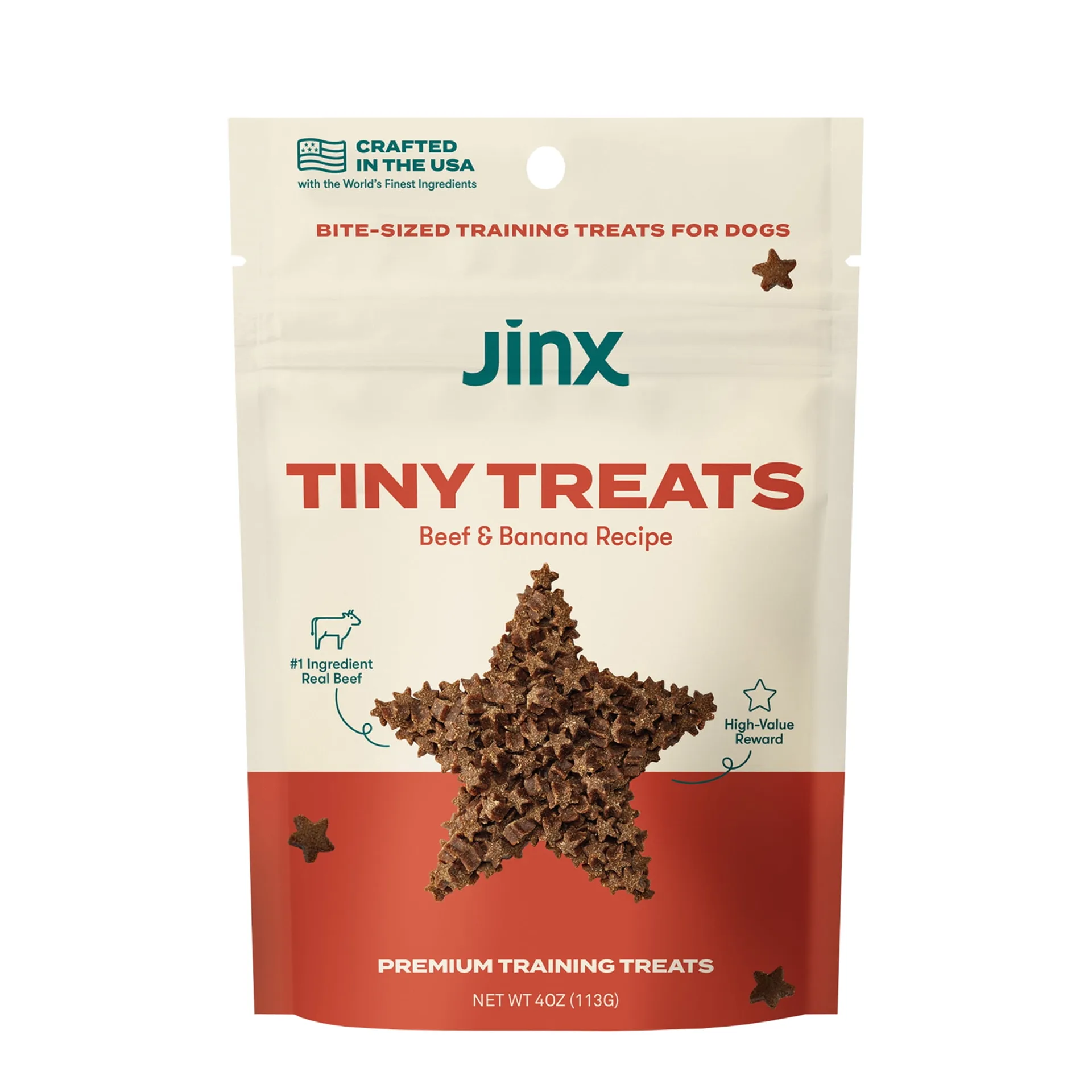 Jinx Beef Tiny Treats Natural Dog Training Treats | 4 Ounce Bag