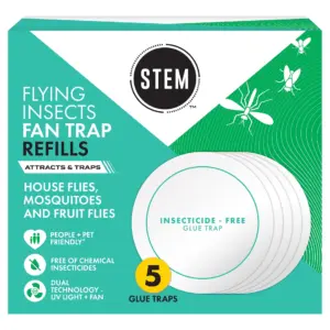 STEM Glue Trap Rell Pads for STEM Flying Insect Fan Trap Device | 5 Count | 2 Pack