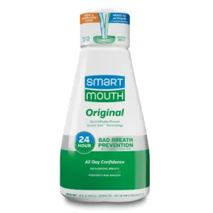 SmartMouth The Original Activated Dual-Solution Breath Rinse Mouthwash | Fresh Mint | 32 fl Ounce | Adult