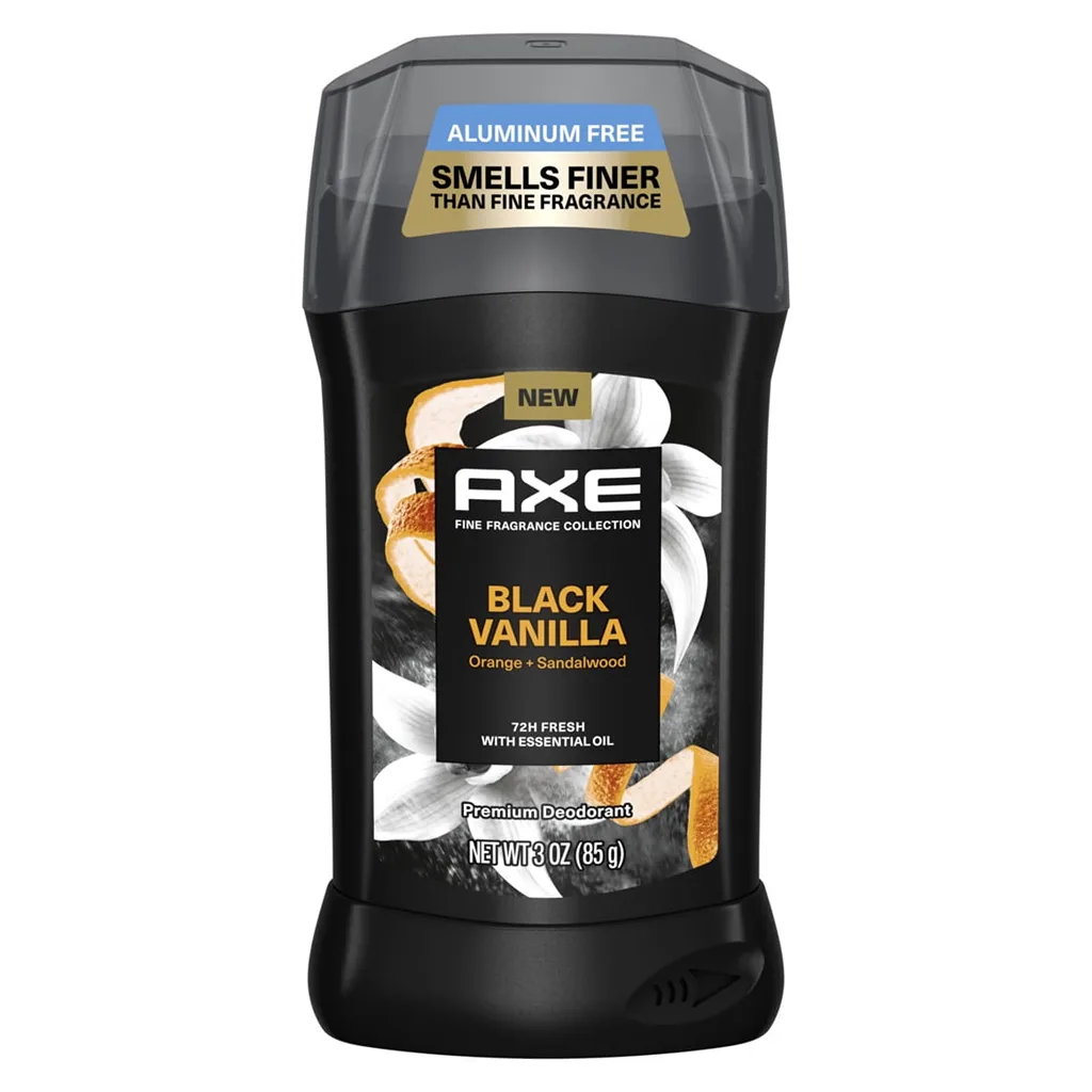 Axe Fine Fragrance Collection Black Vanilla with Orange + Sandalwood Essential Oils Deodorant Stick | 3 Ounce | 1