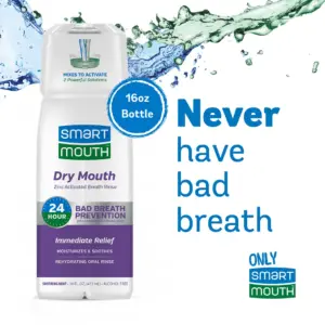 SmartMouth Dry Mouth Activated Breath Rinse 16 Ounce | Mint | Adult | 1