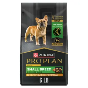 Purina Pro Plan 7 Plus Shredded Blend Chicken & Rice Formula Small Breed Dog Food Senior Formula | 18 lb Bag