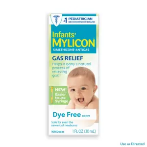 Mylicon Infants' Gas Relief Drops | Dye Free | 1.0 fl Ounce