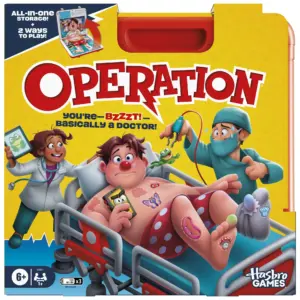 Operation Electronic Board Game with All-Inch-One Carrying Case | Kids Games | 6+
