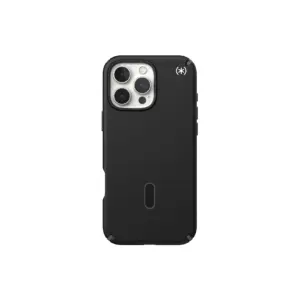 Speck Presidio 2 Pro | Back cover for cell phone | with clicklock | MagSafe compatibility | plastic | black | slate gray | for Apple iPhone 16 Pro Max