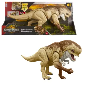 Jurassic World Rebirth Distortus Rex | Drex Action Figure | 22 Inch Rumble N Rampage Dinosaur Toy