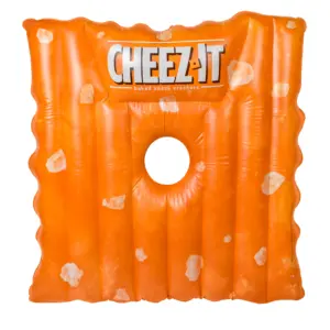 Cheez-It Pool Float – Extra Large Inflatable Raft for Pool | Beach and Lake | Durable PVC | 4.5+ Feet