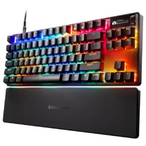 SteelSeries Apex Pro TKL Wireless Gen 3 OmniPoint 3.0 HyperMagnetic Switches Adjustable Actuation Rapid Trigger Game-Ready Presets (Premium Edition)