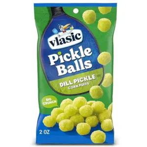 Vlasic Pickle Balls | Dill Pickle Flavored Corn Puffs | 6.5 Ounce