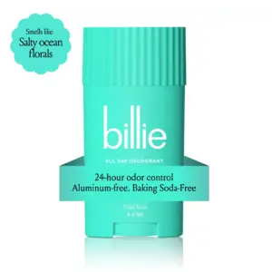 Billie All Day Womens Deodorant Stick | 2.6 Ounce | Tidal Rose Scent | 24 Hour Odor Control | Aluminum Free