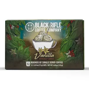 Black Rifle Coffee Company Vanilla K Cups Pods | Medium Roast | 12 Ct
