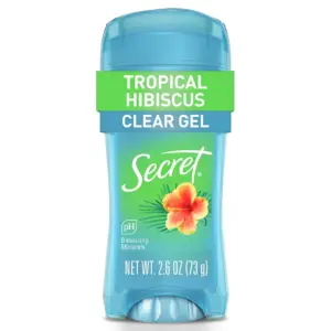 Secret Clear Gel Tropical Hibiscus | Antiperspirant Deodorant for Women | 2.6oz | 2.6 Ounce | 1