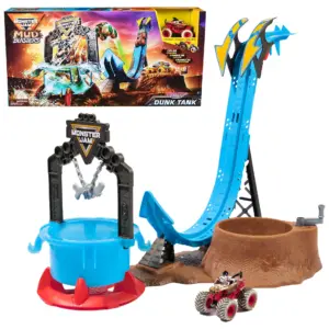 Monster Jam Mud Blasters Monster Mutt Dalmatian Dunk Tank Playset (Premium Edition)