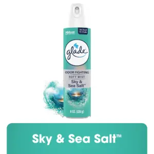 Glade Air Freshener Spray | Sky & Sea Salt scent | Infused with Essential Oils | 8 Ounce | Single