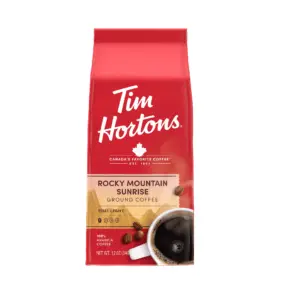 Tim Hortons Rocky Mountain Sunrise Ground Coffee | 12oz Bag