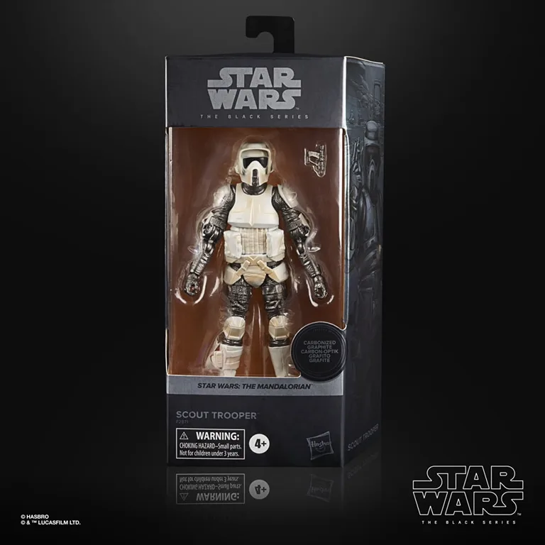 Star Wars Scout Trooper Carbonized Mandalorian Black Series 6 inch (Premium Edition)
