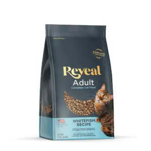Reveal Pet Food Natural Dry Cat Food | Complete and Balanced Grain Free | Whitefish Flavor | 3lb Bag