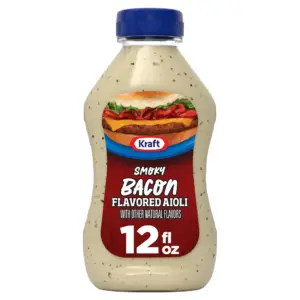Aioli con Sabor a Tocino Ahumado de Nogal | Botella de 12 Ounce | 1