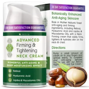 Tree To Tub Neck Firming Cream | Advanced Firming Neck Cream w/Hyaluronic Acid Retinol | Moisturizes and Firms Neck and Chest | Reduces Wrinkles