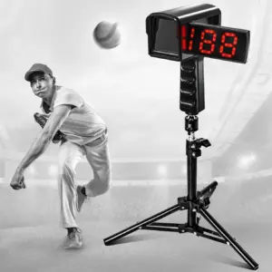 FITPLAY Baseball Radar Gun | LED+LCD Larger Display | Speed Radar Gun with Tripod