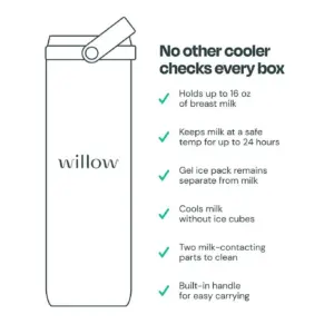 Willow Portable Breast Milk Cooler | Purple