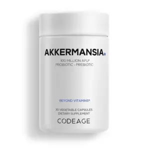 Codeage GLP-1 Probiotic+ | Live Probiotics Akkermansia | Chicory Inulin Prebiotics Postbiotics | 30 ct
