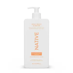 Native Moisturizing Hand and Body Lotion | Sweet Peach and Nectar | Paraben Free | for Women and Men | 16.5 fl Ounce