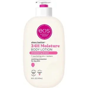 eos Shea Better Body Lotion for Dry Skin | Strawberry Dream | 16 fl Ounce | 1