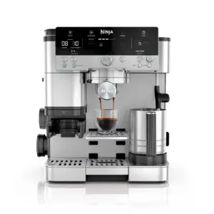 Ninja Luxe Cafe Premier Series | Stainless Steel Espresso Machine & Drip Coffee Maker with integrated Coffee Grinder & Milk Frother | ES601