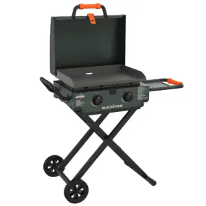 Blackstone Adventure Ready 2-Burner 22 Propane Omnivore Griddle with Flexfold Legs Inch Alpine Green