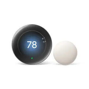 Google Nest Learning Thermostat (4th Gen) with Nest Temperature Sensor (2nd Gen) | Energy Saving Smart Thermostat with Adaptive Eco | Works with Alexa & Google Home App | Polished Silver
