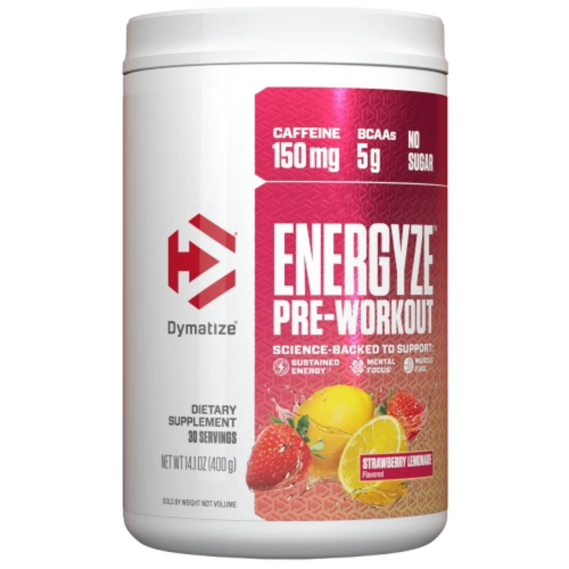 Dymatize | Energyze Pre-Workout | Strawberry Lemonade | 30 Servings