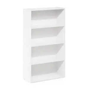 Furinno Pasir 4-Tier Open Shelf | White