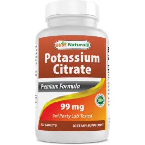 Best Naturals Potassium Citrate 99mg 500 Tablets | 3rd Party Lab Tested