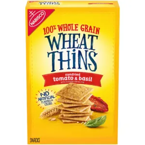 Wheat Thins Sundried Tomato and Basil Snacks | Whole Grain Wheat Crackers | Snack Crackers | 8.5 Ounce