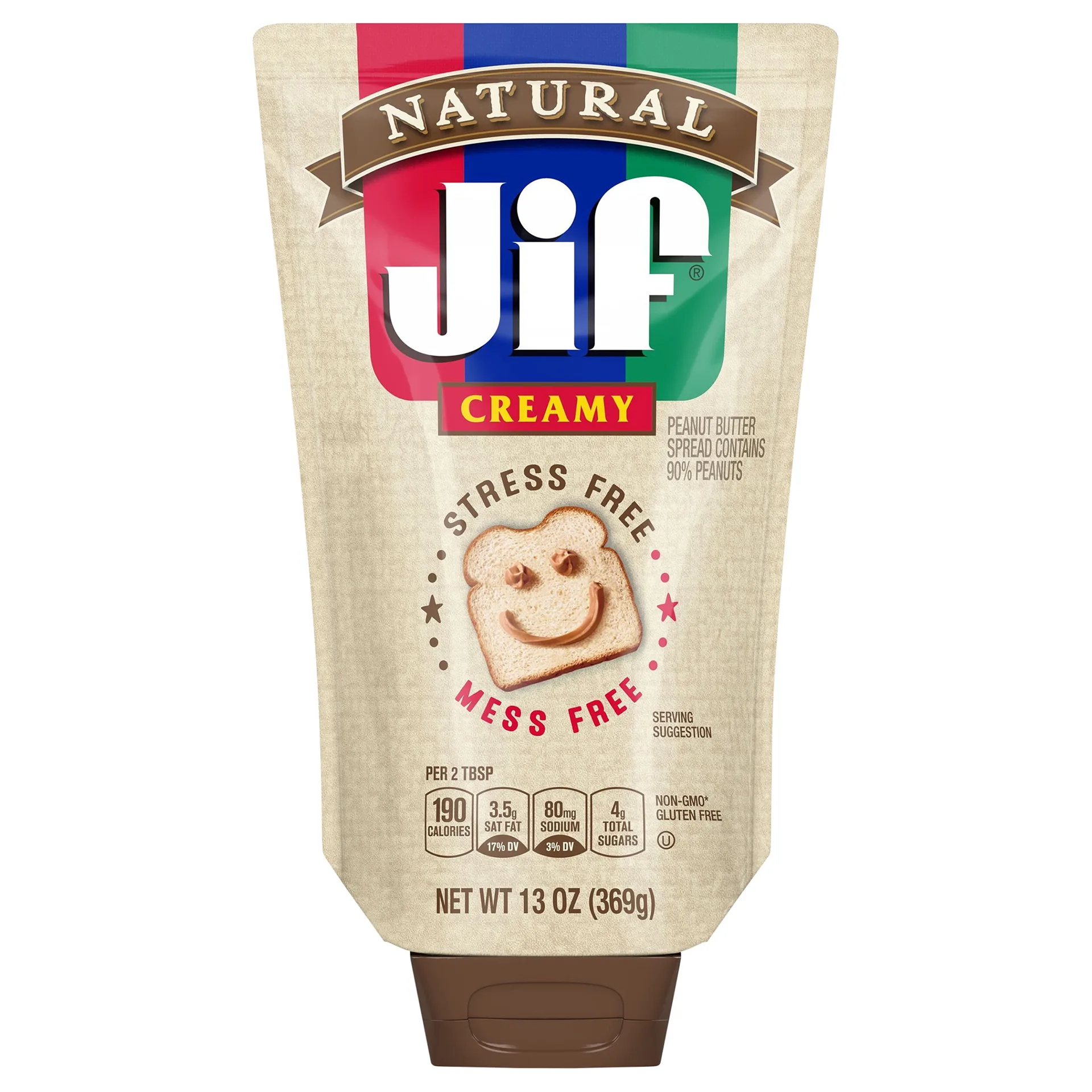 Jif 13 Ounce Natural Squeeze Pouch (Premium Edition)