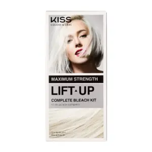 KISS Colors and Care Maximum Strength Lift-Up Complete Bleach Toner Kit – Ice | Single | Bleach Kit